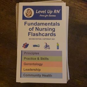 Level up RN fundamentals of Nursing flash cards